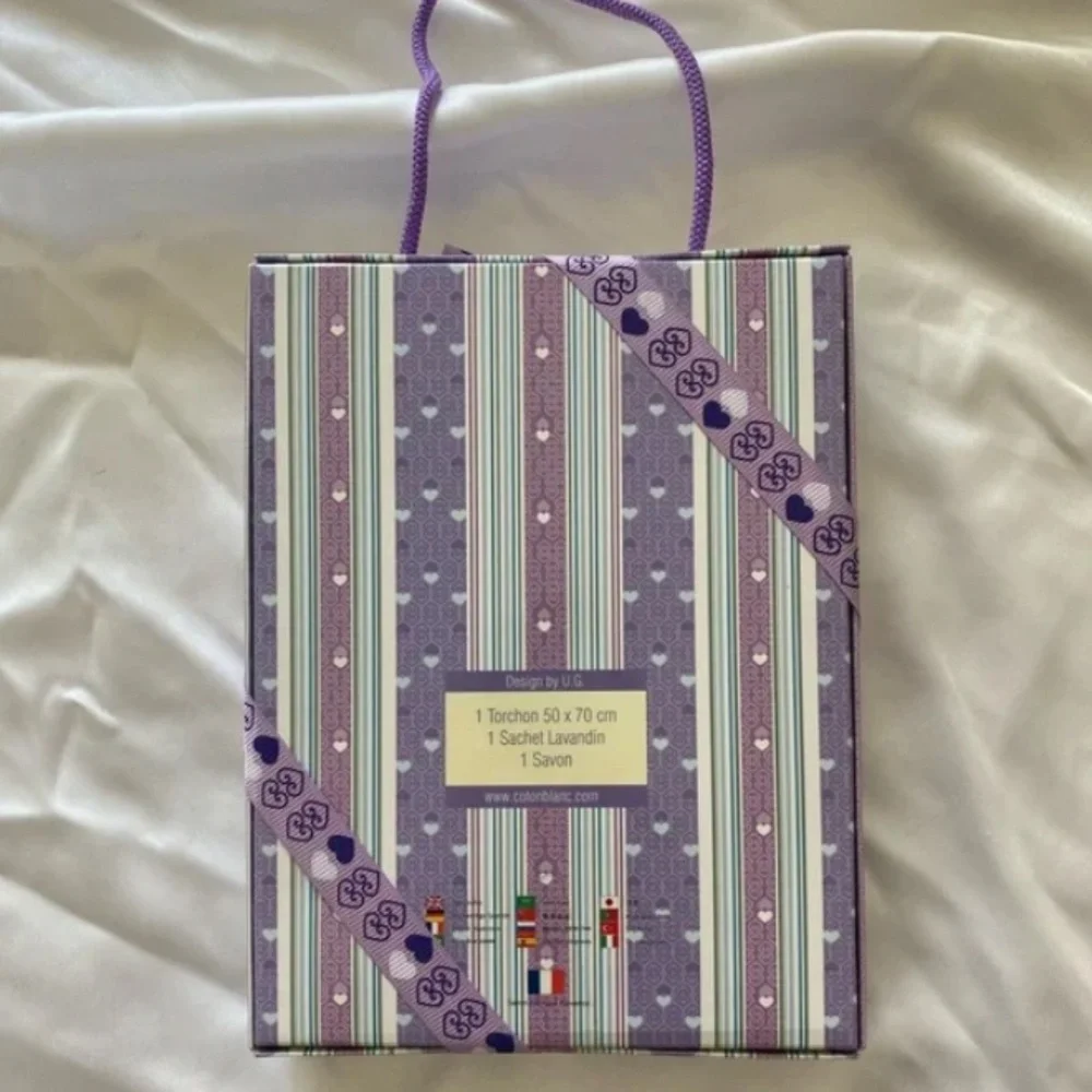 Purple French Cannes Towels Souvenir